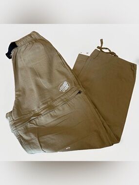 Women’s Santa Cruz Convertible Zip-Off Hiking Cargo Pants Tan Size Small 8